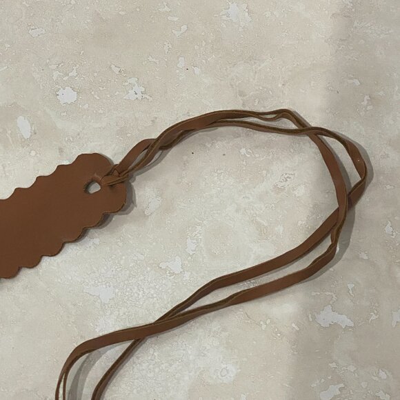 3/10$, Women's Waistband w/ Hollow Heart, Women's Vegan Leather Tie Belt - Picture 4 of 4